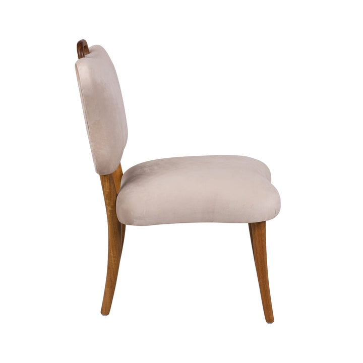 Royere Dining Chair - Velvet-France & Son-FL1088H-BGE-Dining Chairs-3-France and Son
