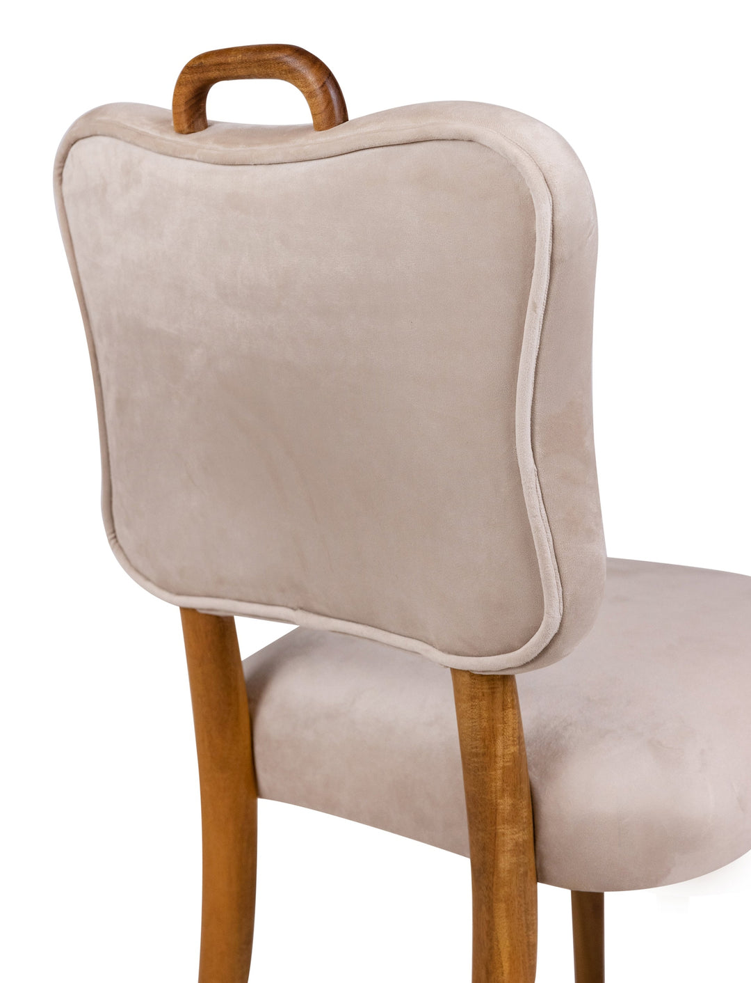Royere Dining Chair - Velvet-France & Son-FL1088H-BGE-Dining Chairs-6-France and Son