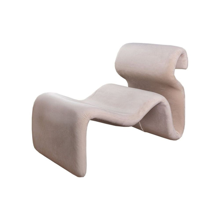 Etcetera Figure Lounge Chair + Ottoman-France & Son-FL1090BGE-FL1190BGE-Lounge ChairsBeige-4-France and Son