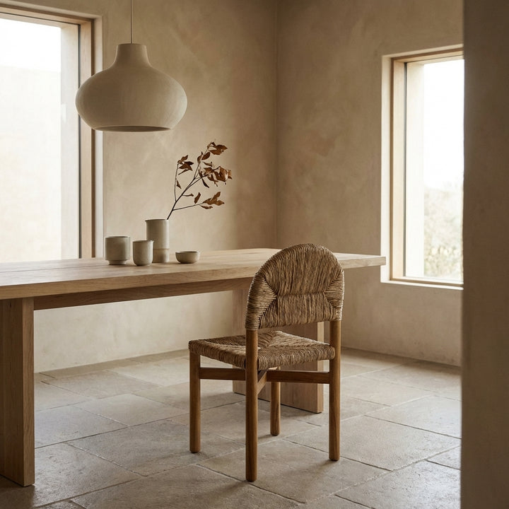 Perriand Rounded Side Chair - Acacia