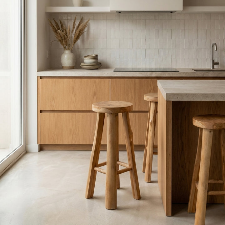 Saint Moritz Teak Bar Stool