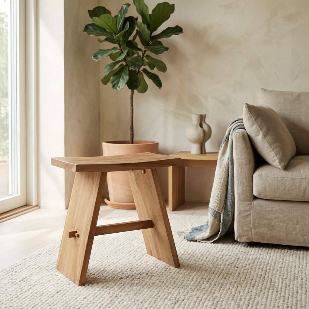 Teak A Stool