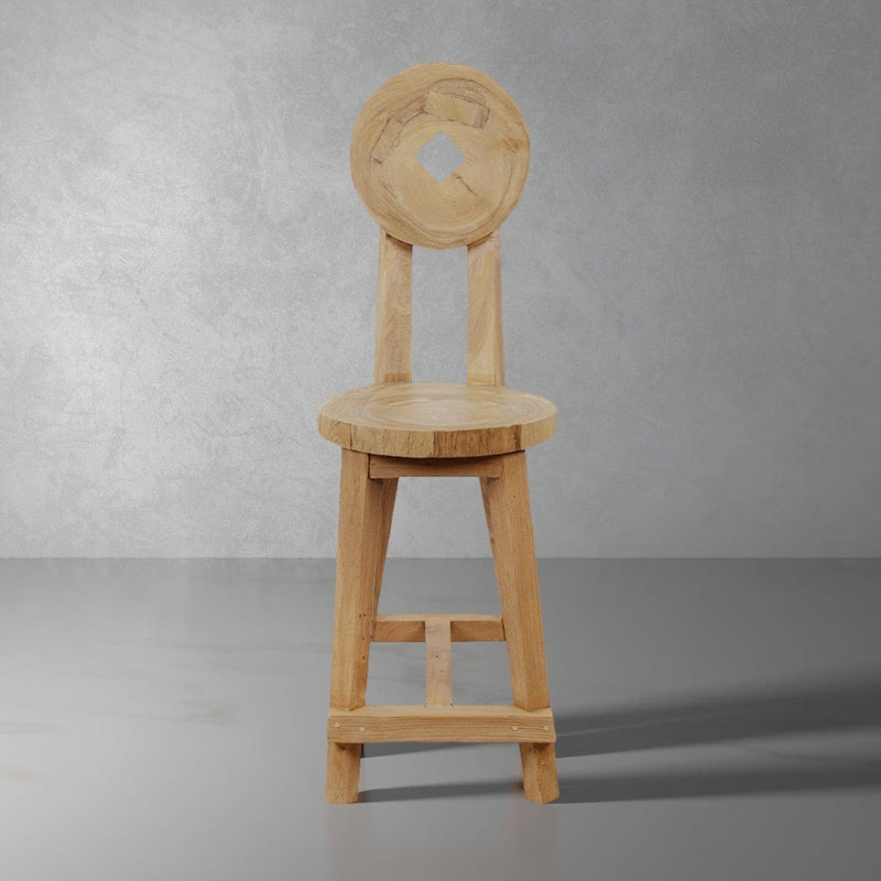 Brutalist Brauer Primitive Stool