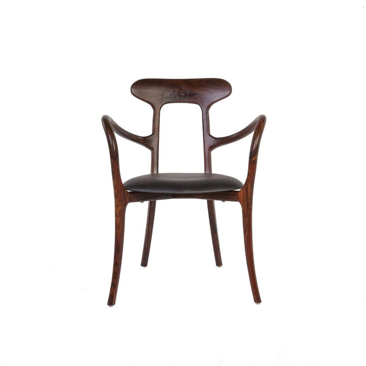 Kringle Dining Arm Chair - Rosewood-France & Son-FL1314-Dining Chairs-1-France and Son