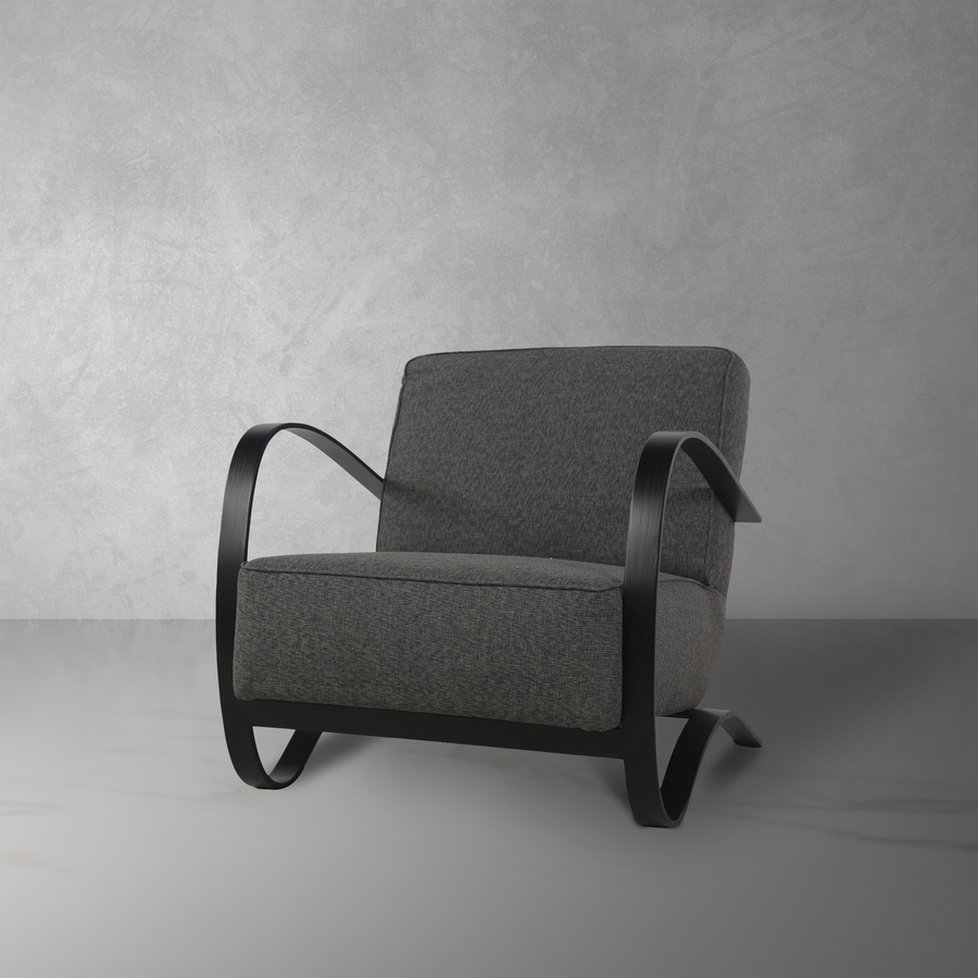 Halabala Lounge Chair-France & Son-FL1320GREY-Lounge ChairsSingle-1-France and Son