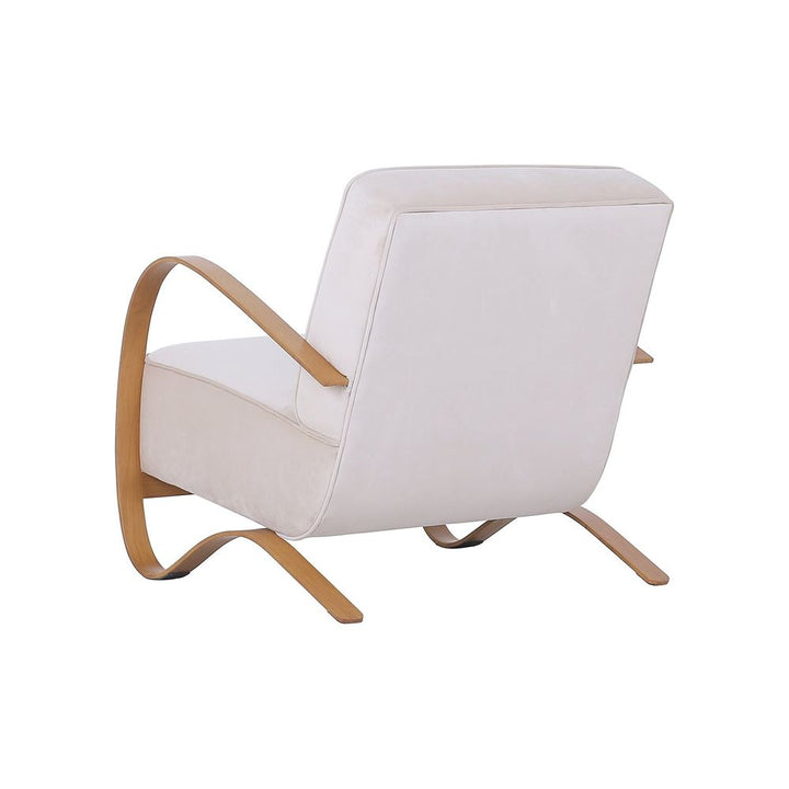 Halabala Lounge Chair - Off White Velvet