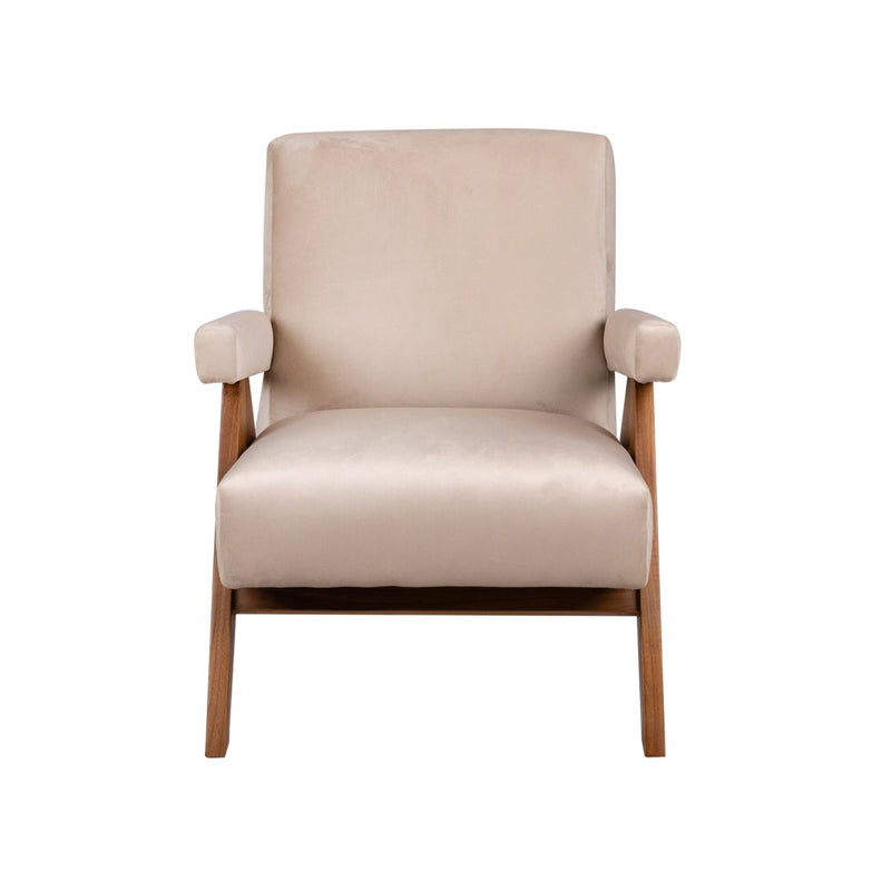 Jeanneret Upholstered Lounge Chair-France & Son-FL1322BGE-Lounge ChairsOff-White Fabric-12-France and Son