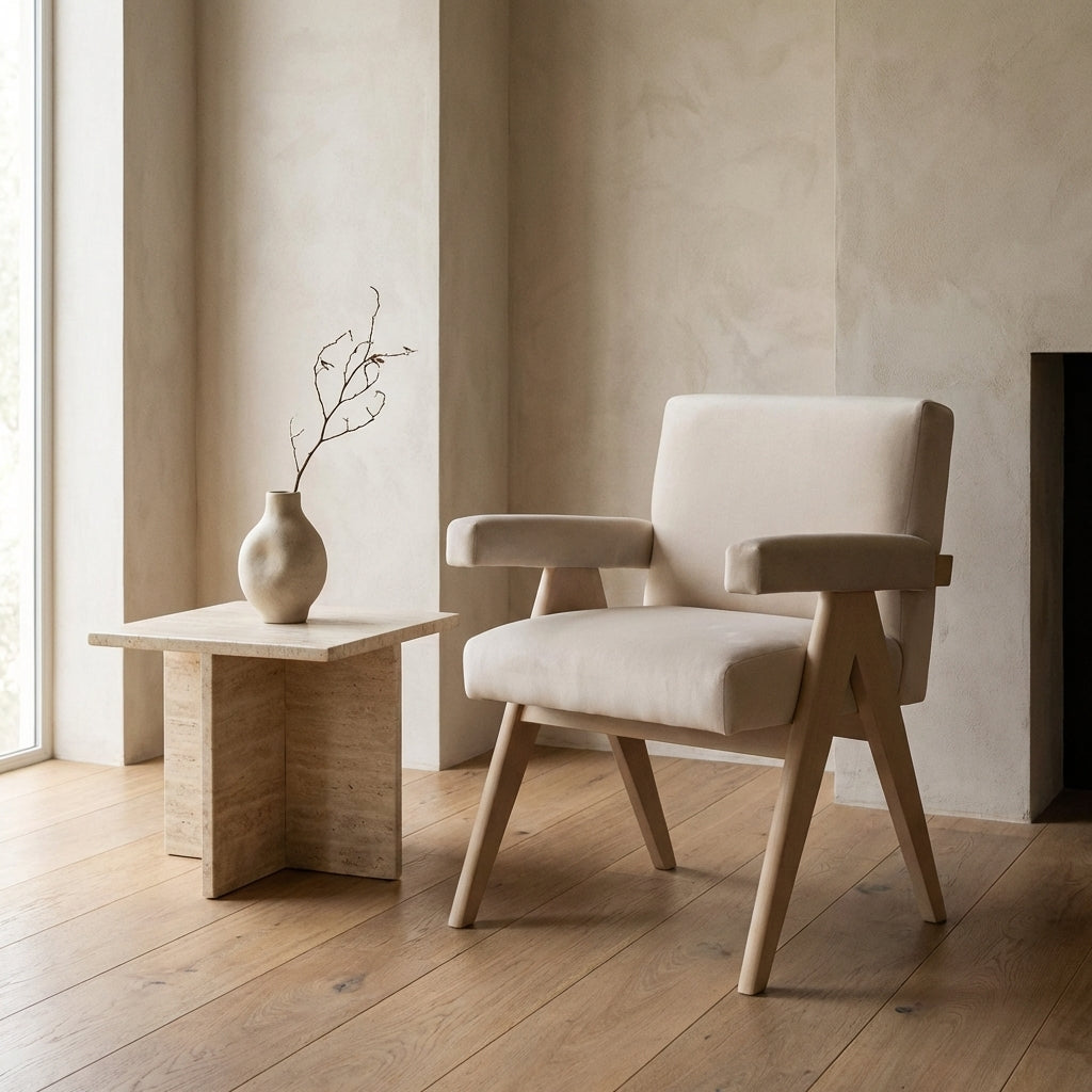 Jeanneret Upholstered Dining Armchair