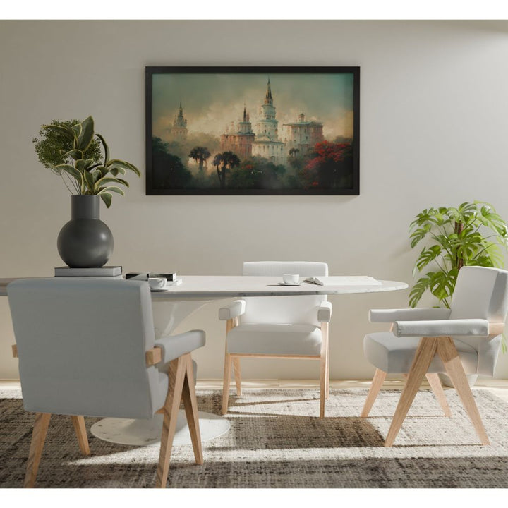 Rental Carrara Marble Pedestal Tulip Dining Table - Oval - Rental Price/Week