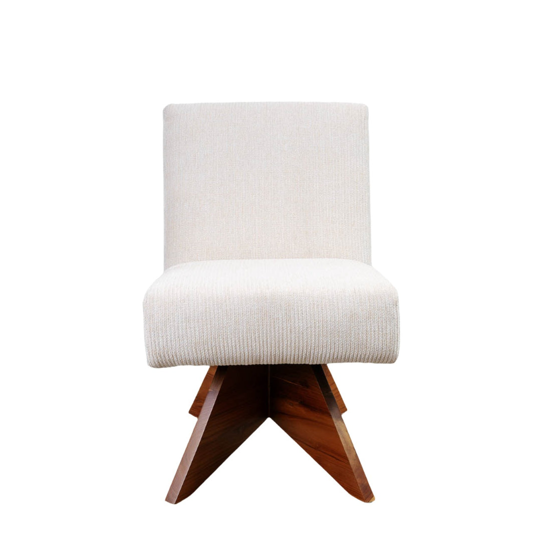 Pierre Jeanneret Armless Slipper Chair w/ X base