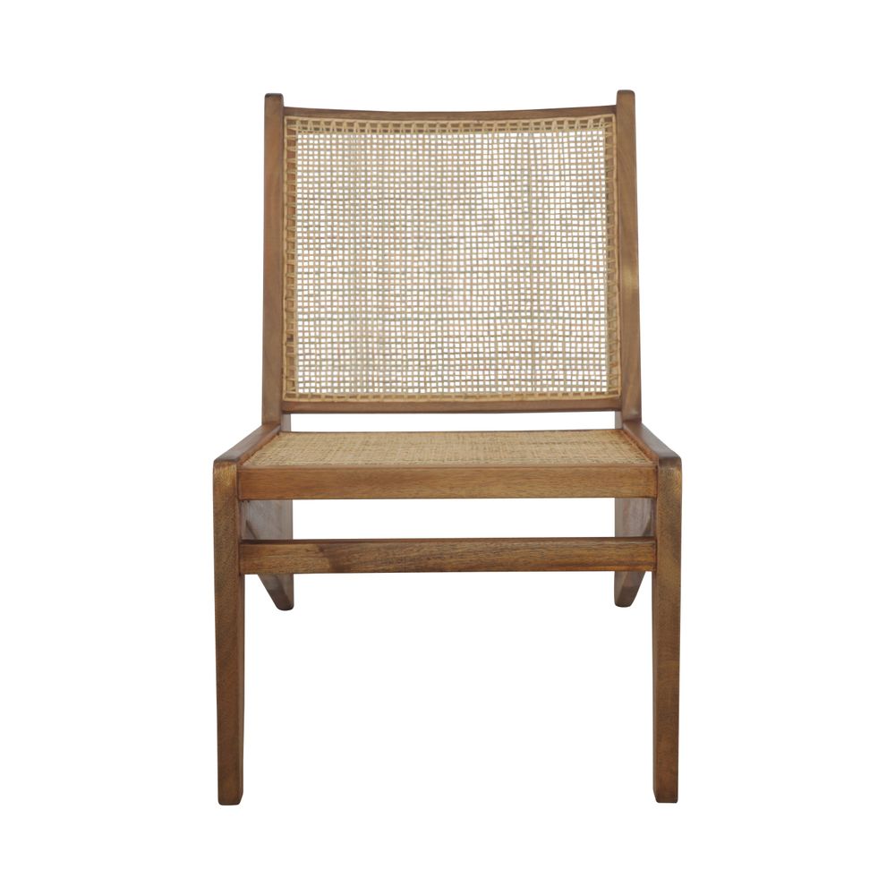 Jeanneret Kangaroo Armless Lounge Chair with Hand Caned Seat - Rental Price/Week