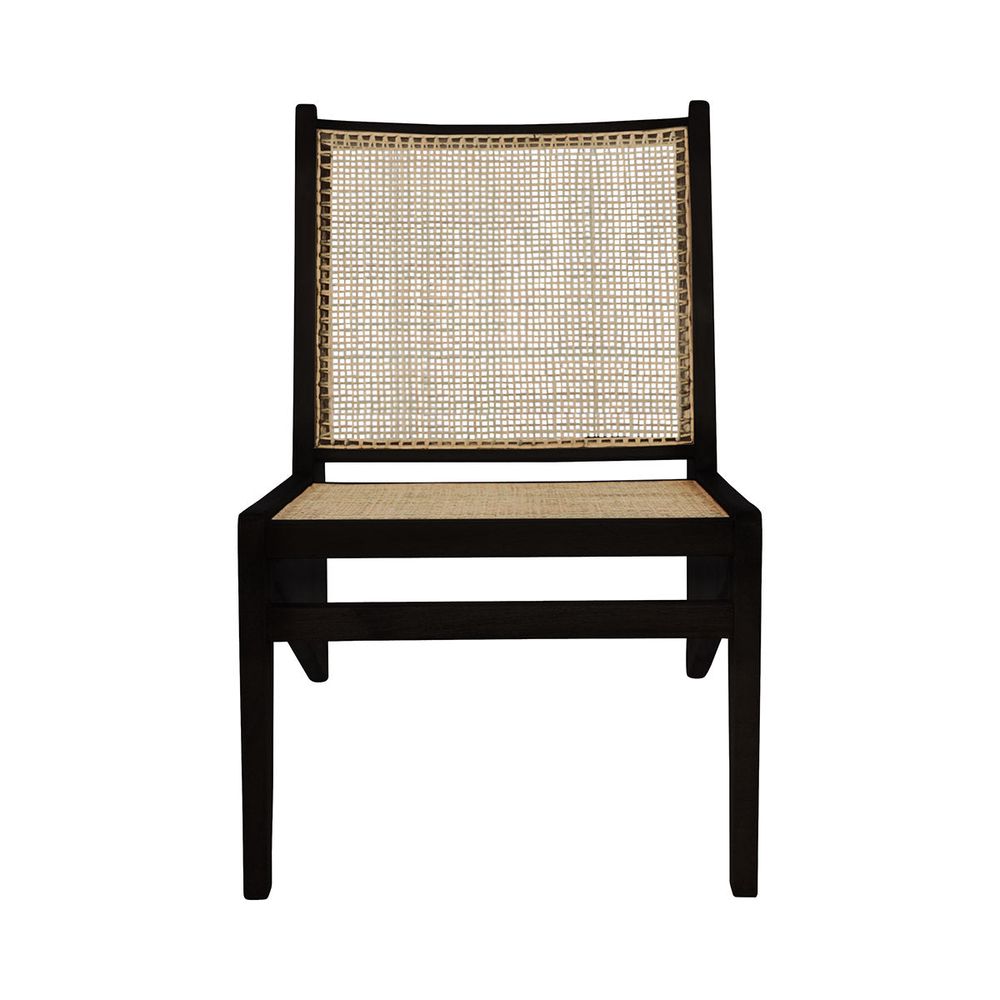 Rental Jeanneret Kangaroo Armless Lounge Chair with Hand Caned Seat - Rental Price/Week