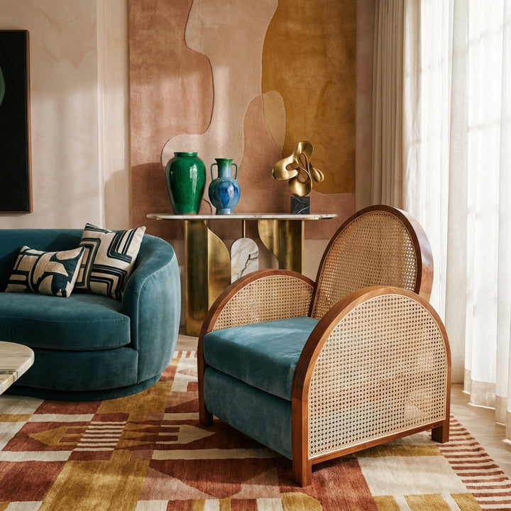 Arc Cane Lounge Chair