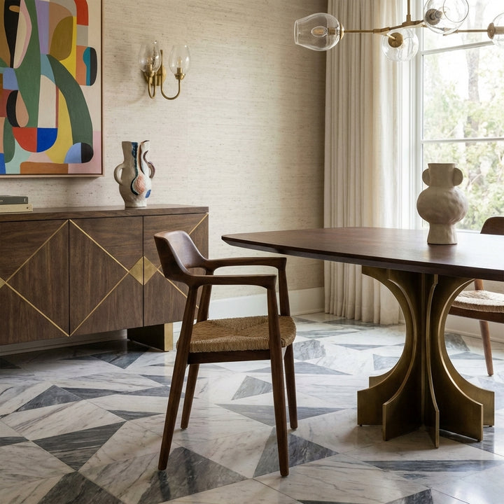 Pavels Woven Seat Dining Chair
