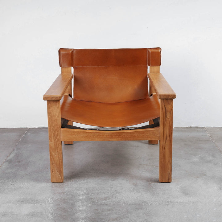 Santiago Leather Sling Lounge Chair