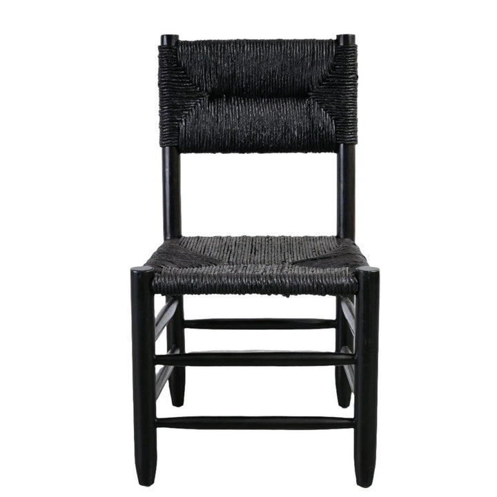 Charlotte Perriand Dordogne Dining Chair-France & Son-FL1365BKBK-Dining ChairsBlack and Black-10-France and Son