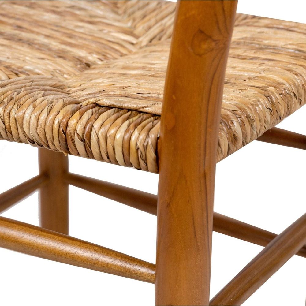 Perriand Dordogne Dining Chair-France & Son-FL1365BLK-Dining ChairsBlack and Natural-3-France and Son