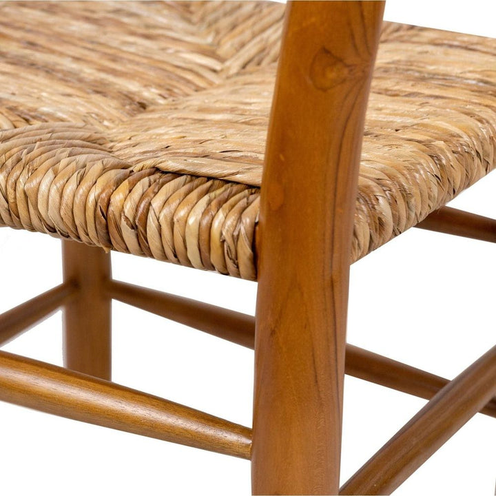 Perriand Dordogne Dining Chair-France & Son-FL1365BLK-Dining ChairsBlack and Natural-3-France and Son