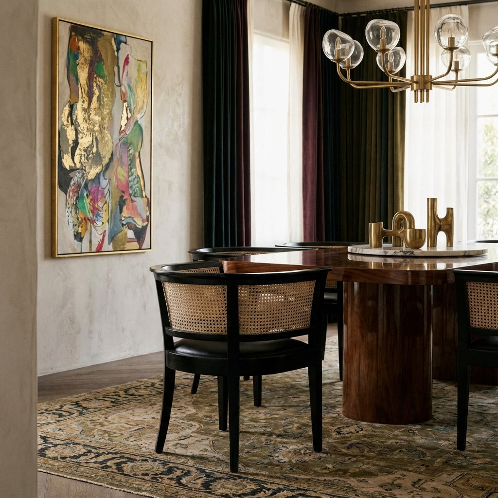 Aimee Cane Dining Armchair - Set of 6