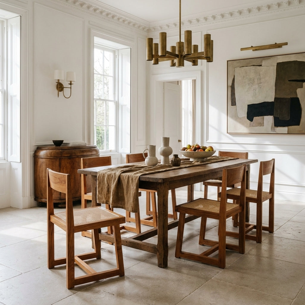 Bahri Side Chair with Hand-Caned Seat