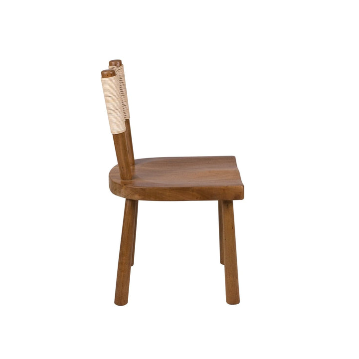 Scroll Dining Chair-France & Son-FL1393NTRL-5-France and Son