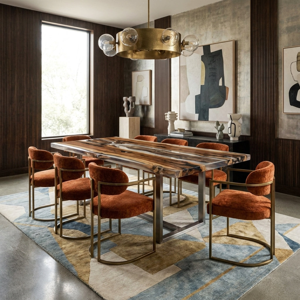 Stromma Teak & Resin River Dining Table Top