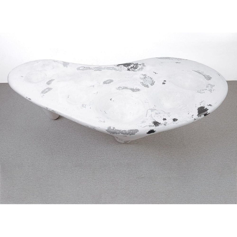 Amoeba Coffee Table Bench-France & Son-FL1446WHT-Coffee Tables-4-France and Son