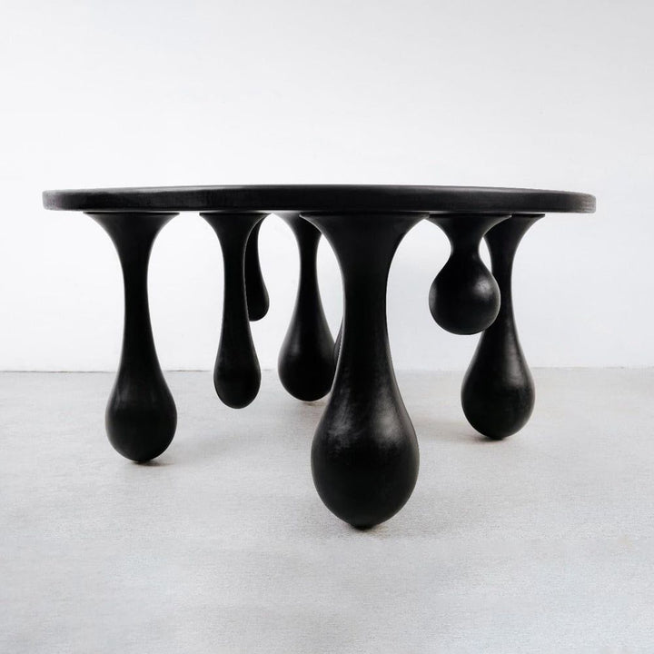 Drip Drop Coffee Table - Round-France & Son-FL1462BLK-Coffee Tables-2-France and Son
