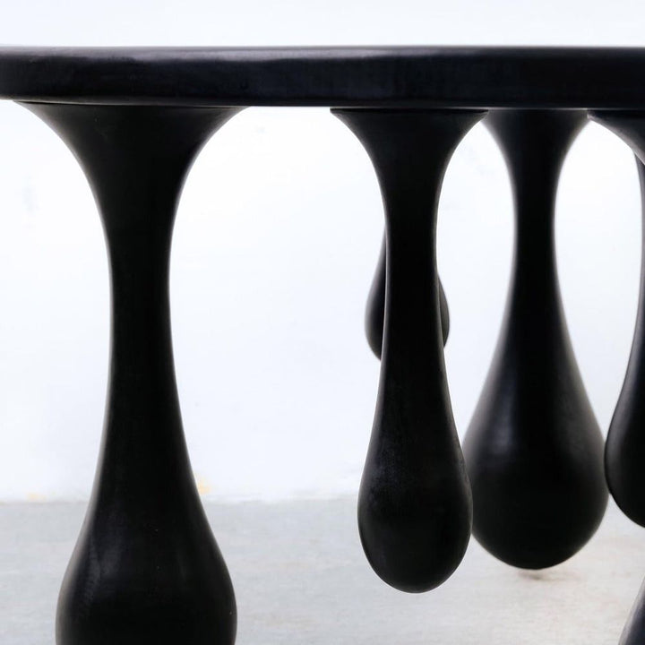 Drip Drop Coffee Table - Round-France & Son-FL1462BLK-Coffee Tables-3-France and Son