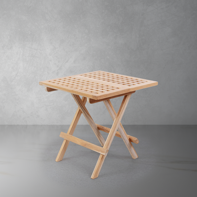 Karsten Teak Folding End Table-France & Son-FL1475-Side Tables-1-France and Son