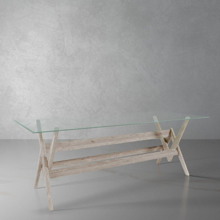 Jeanneret Dining Table - Large-France & Son-FL1491BASE-NTRL-Dining TablesNatural Base-1-France and Son