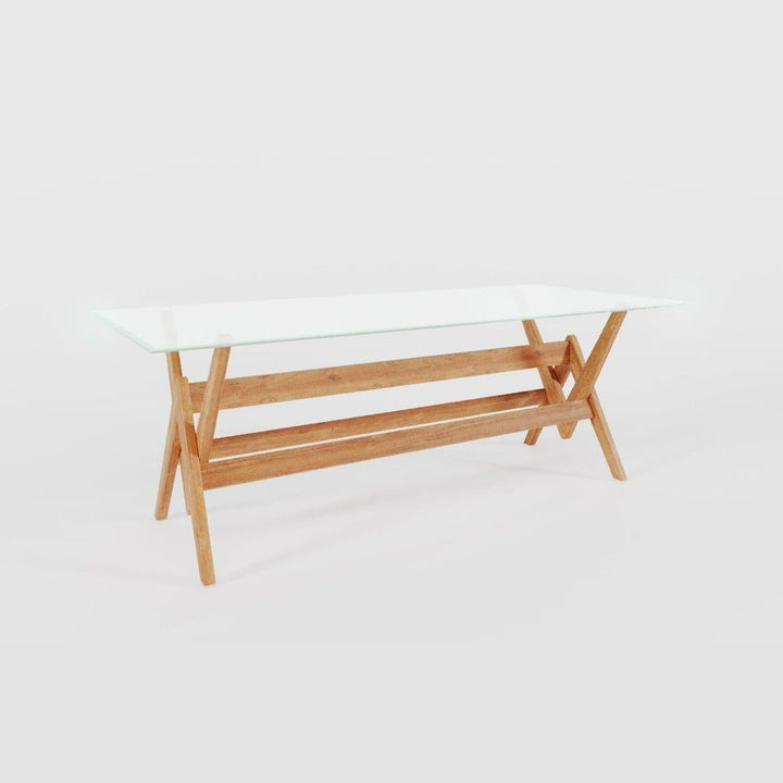 Jeanneret Dining Table - Large-France & Son-FL1491BASE-NTRL-Dining TablesNatural Base-4-France and Son