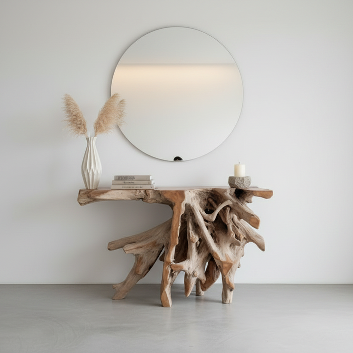 Organic Teak Console Table