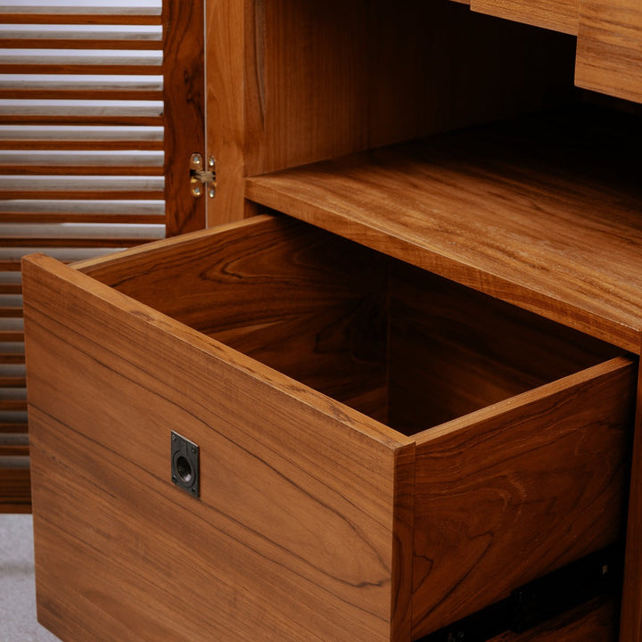 Jensen Slatted Teak Cabinet