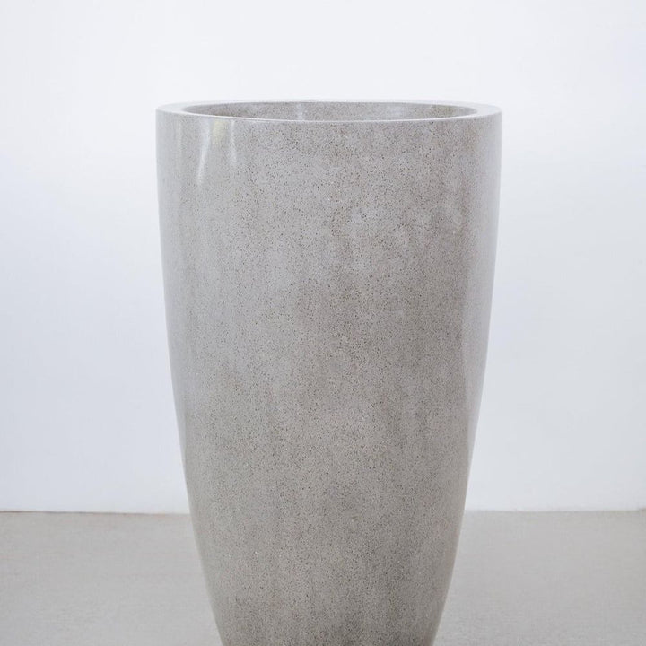 Alani Stone Pedestal Sink-France & Son-FL1605GREY-Bathroom Sinks-5-France and Son