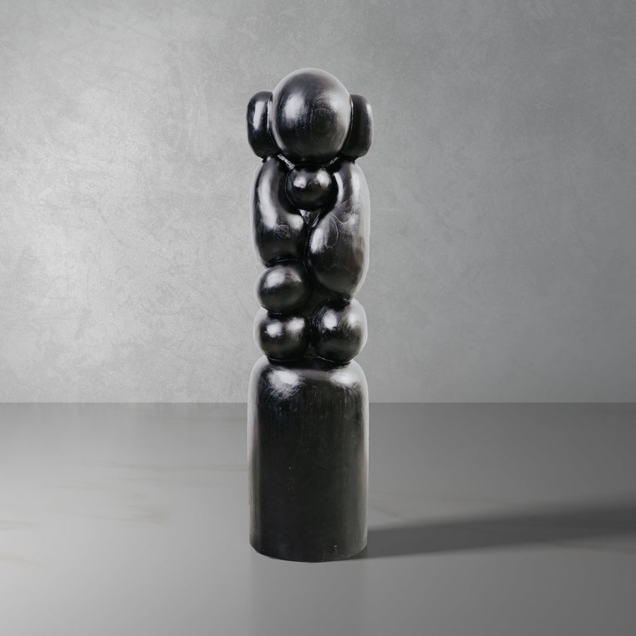 Mothers Love Totem Sculpture - Large-France & Son-FL2002BLK-Decorative Objects-1-France and Son
