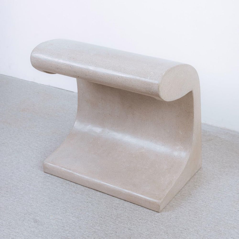 Le Corbusier Concrete Sculpture-France & Son-FL8003-Floor Lamps-1-France and Son