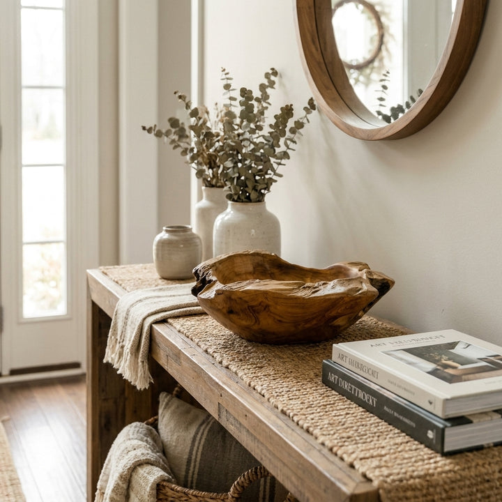Organic Modern Teak Bowl