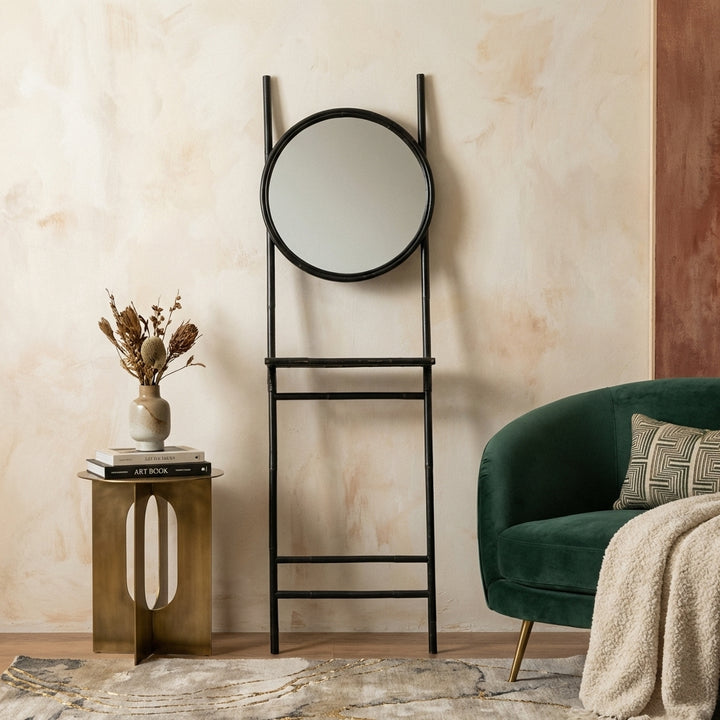 Aleida Standing Entry Mirror with Shelf