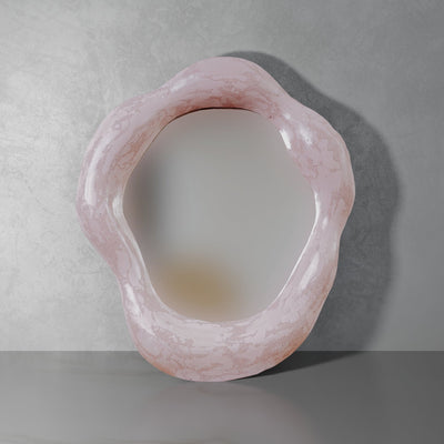 Joleen Wall Mirror-France & Son-FL9058PINK-MirrorsPink-1-France and Son