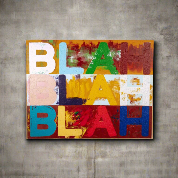 Blah Oil on Canvas 72 x 56 in