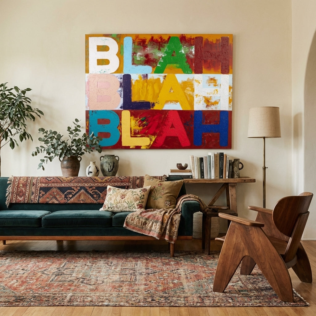 Blah Oil on Canvas 72 x 56 in [$1000 Gift Card w/ Purchase!]