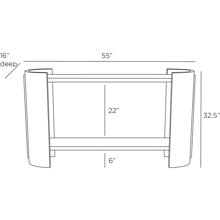 Montclair Console - Brown