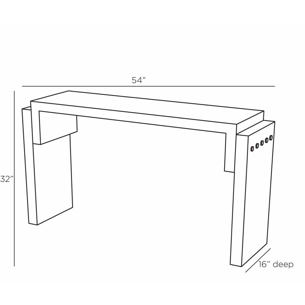 Melina Console - Black