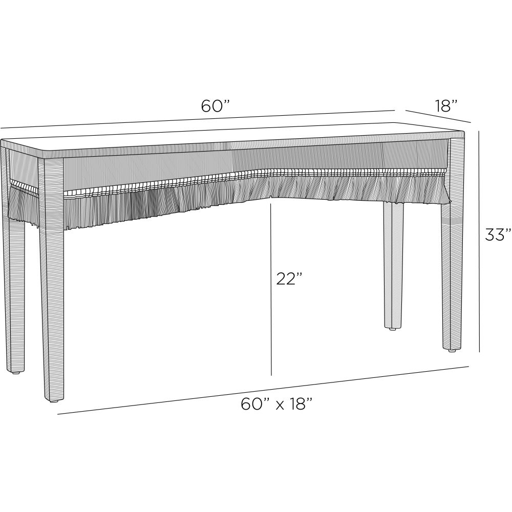 Rosette Console - Natural