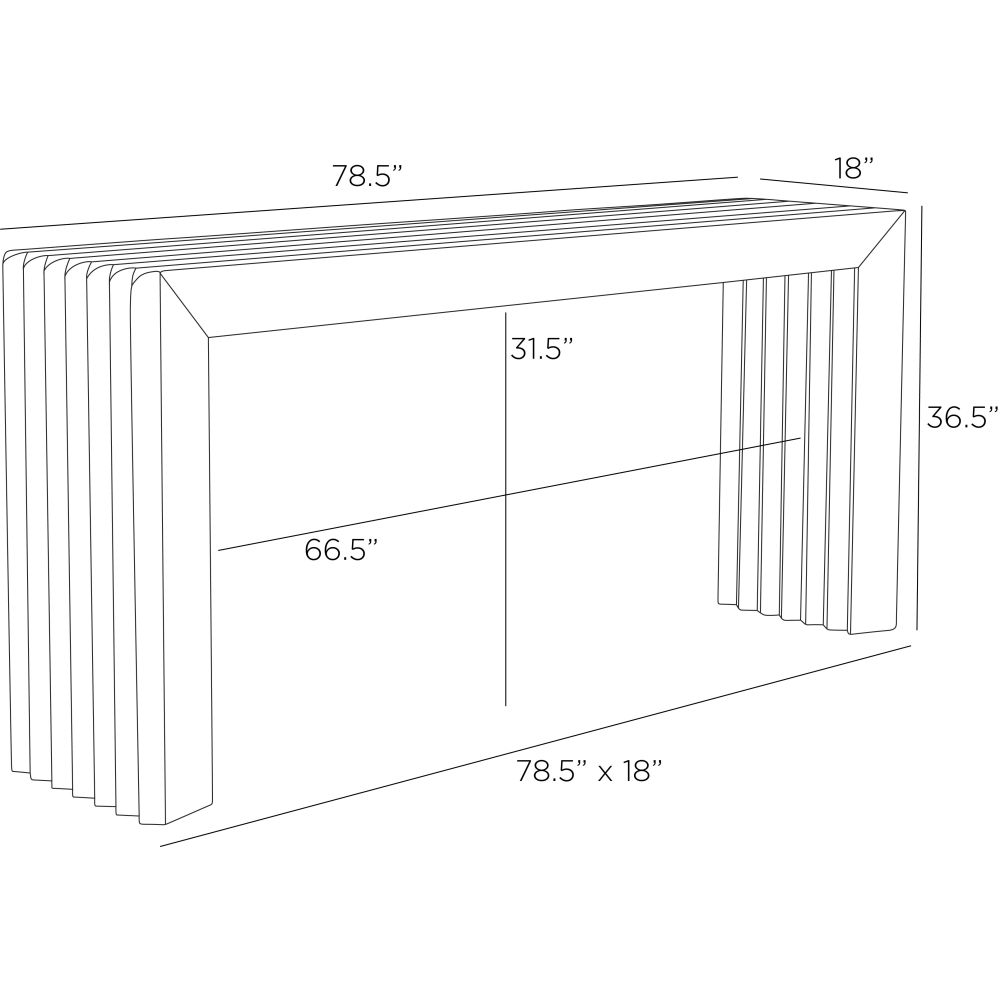 Sereno Outdoor Console - Brown