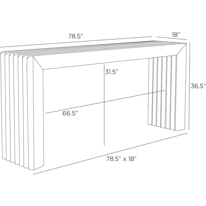 Sereno Outdoor Console - Brown