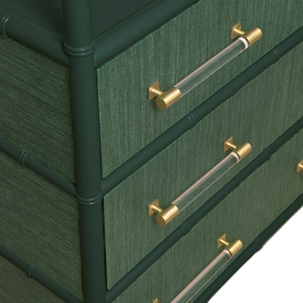 Cabinets & Curios Flynn Green Three Drawer Etagere