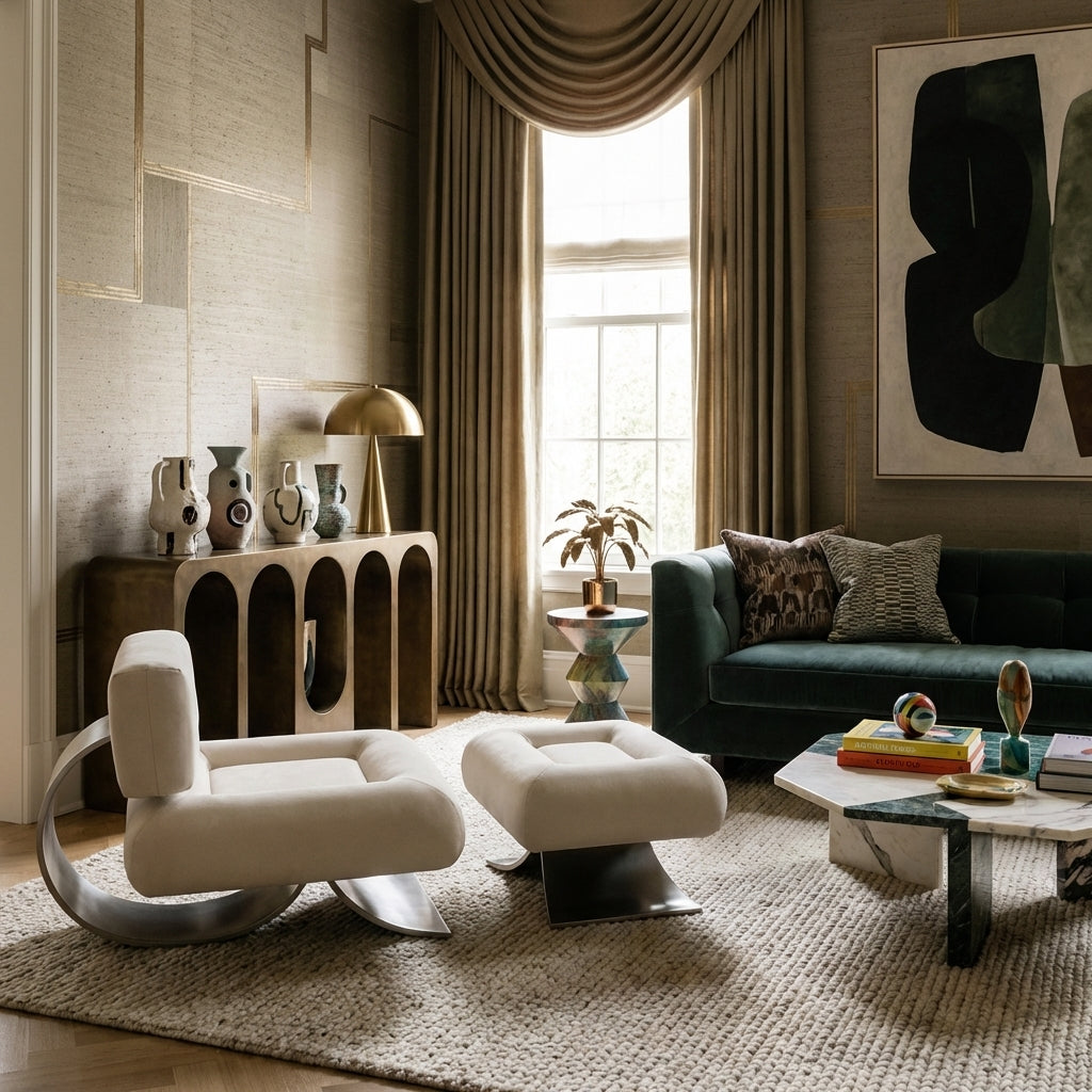 Niemeyer Lounge Chair and Ottoman