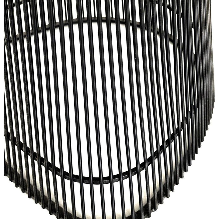 Platner Dining Chair-France & Son-FMC029BLKSS-Dining ChairsPolished Steel-9-France and Son